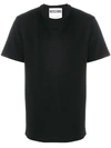 Moschino Logo Patch Cotton T-shirt In Black In Black