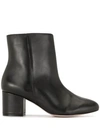 SCHUTZ BLOCK HEEL ANKLE BOOTS