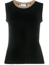 FERRAGAMO SLEEVELESS FINE-KNIT JUMPER