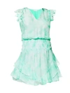 RAMY BROOK Tie-Dye Smocked Waist Mini Dress