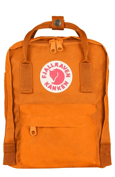 Fjall Raven 'mini Kanken' Water Resistant Backpack In Burnt Orange