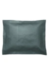 Matouk Alba 600 Thread Count Quilted Sham In Deep Jade