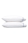 Matouk Essex 350 Thread Count Set Of 2 Pillowcases In Navy