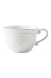 Juliska Berry & Thread Ceramic Teacup In White