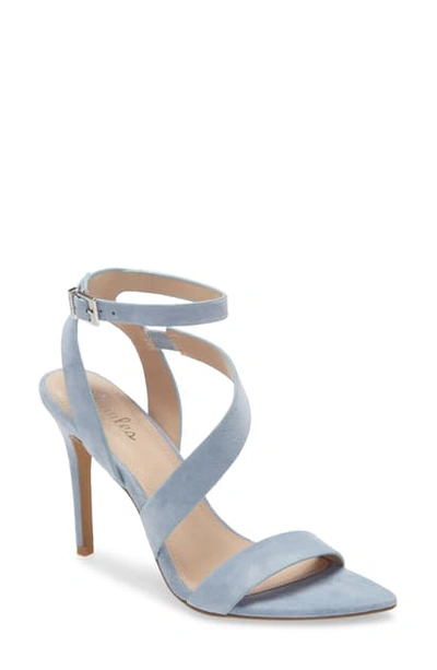 Charles By Charles David Tracker Sandal In Muted Blue Suede