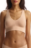 Commando Butter Comfy Racerback Bralette In True Nude In Beige