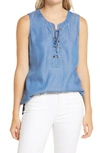 TOMMY BAHAMA ALL DAY CHAMBRAY TOP,SW320899