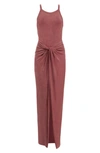 Allsaints Sami Sleeveless Maxi Dress In Oxblood Red