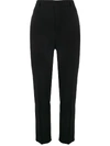 Rick Owens Black Austin Tapered Trousers In Black