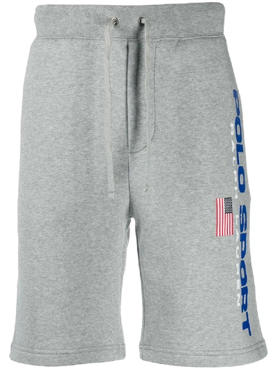 Polo Ralph Lauren Side Logo Shorts In Grey