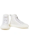 GIUSEPPE ZANOTTI CROC-EFFECT LEATHER HIGH-TOP SNEAKERS,3074457345623040152