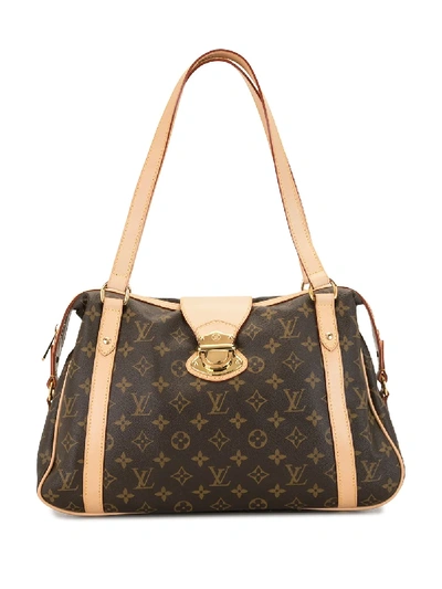 Pre-owned Louis Vuitton 2009  Stresa Pm Shoulder Bag In Brown
