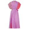 TOMCSANYI Lovran Multi Slits Wrap Dress ‘Blossom Cheetah’