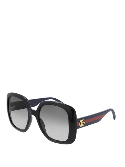 Gucci Oversize Round Sunglasses In Black