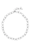 ARMENTA NEW WORLD SHORT HAMMERED CHAIN NECKLACE,17140