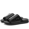 Nike Asuna Slide Sandals In Black/ Black/ Black