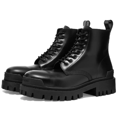 Balenciaga Black Strike Boots | ModeSens