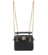 BALMAIN B-BUZZ 18 LEATHER BACKPACK,P00475831