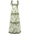 ZIMMERMANN Empire printed cotton midi dress,P00478628