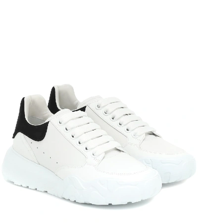 Alexander Mcqueen Court Leather Sneakers In White