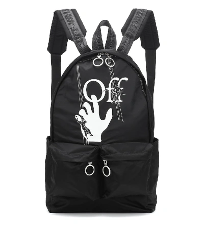 Off-white Hand Painters Logo Backpack In Black