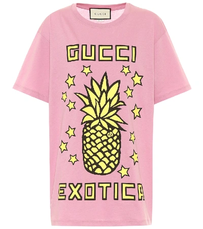 Gucci Oversized Organic Cotton T-shirt In Purple