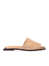 GANNI GANNI SQUARE TOE FLAT SANDALS