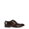 PAUL SMITH BRENT DARK BROWN LEATHER OXFORD SHOES,3868351
