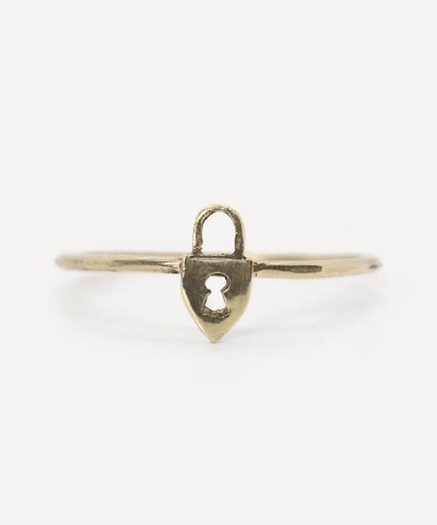 Acanthus Gold Lock Ring