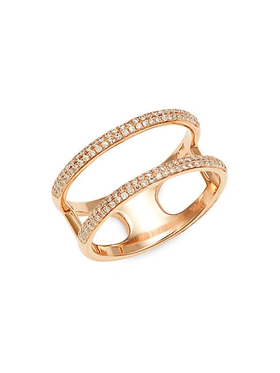 Saks Fifth Avenue 14k Rose Gold & Diamond Ring