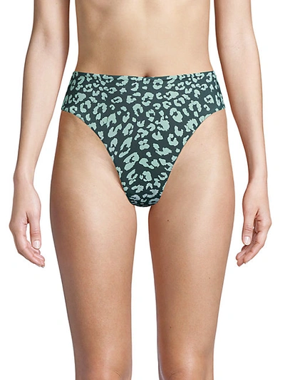 Charlie Holiday Harry High-cut Bikini Bottom In Mint