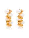 ALIGHIERI GOLD-PLATED CALLIOPE PEARL EARRINGS