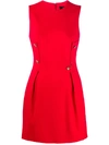 VERSACE BUTTONED SAFETY-PIN DRESS