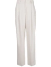 BRUNELLO CUCINELLI HIGH-WAISTED WIDE LEG TROUSERS