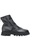 GUIDI REAR-ZIP ANKLE BOOTS