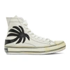 PALM ANGELS WHITE PALM VULCANIZED HIGH TOP SNEAKERS