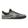 PALM ANGELS PALM ANGELS BLACK AND GREY PALM VULCANIZED LOW SNEAKERS