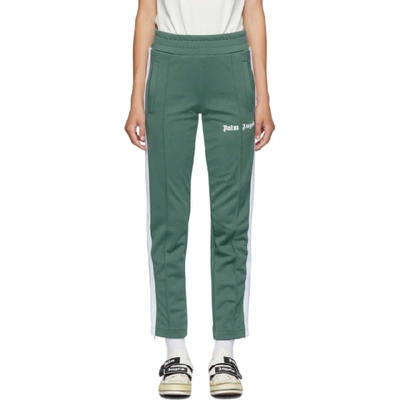 Palm Angels Green Classic Track Trousers In Pine Green