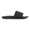 Adidas Originals Adilette Cloudfoam Mono Sport Slide Sandal In Blk
