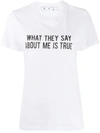 OFF-WHITE QUOTE PRINT T-SHIRT