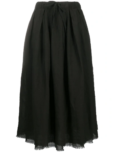 Kristensen Du Nord Pleated Midi Skirt In Black