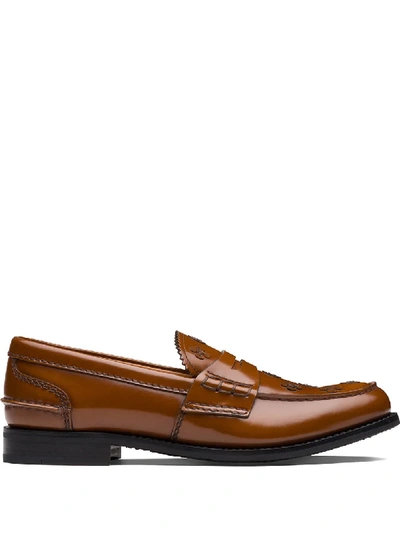 Church's Pembrey Blossom Loafers In Brown
