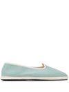 Vibi Venezia Flat Trimmed Espadrilles In Green