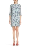 ERDEM FLORAL PRINT SILK MINIDRESS,PF20-20292MPTC