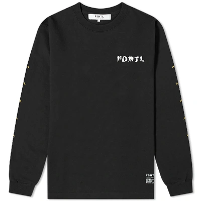 Fdmtl Long Sleeve Crane Tee In Black