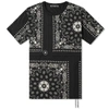 Mastermind Japan Mastermind World Black Bandana T-shirt In Black