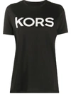 Michael Michael Kors T-shirt With Studded Logo In Black