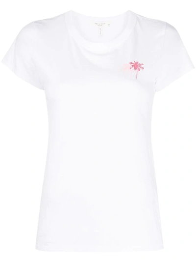 Rag & Bone Women's Triple Palm Tree T-shirt In White