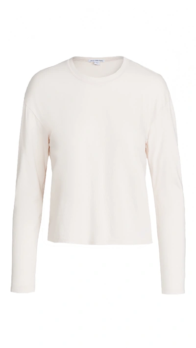 James Perse Long Sleeve Tee In Resin