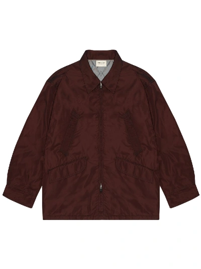 Pre-owned Fear Of God Nylon Field Jacket Merlot